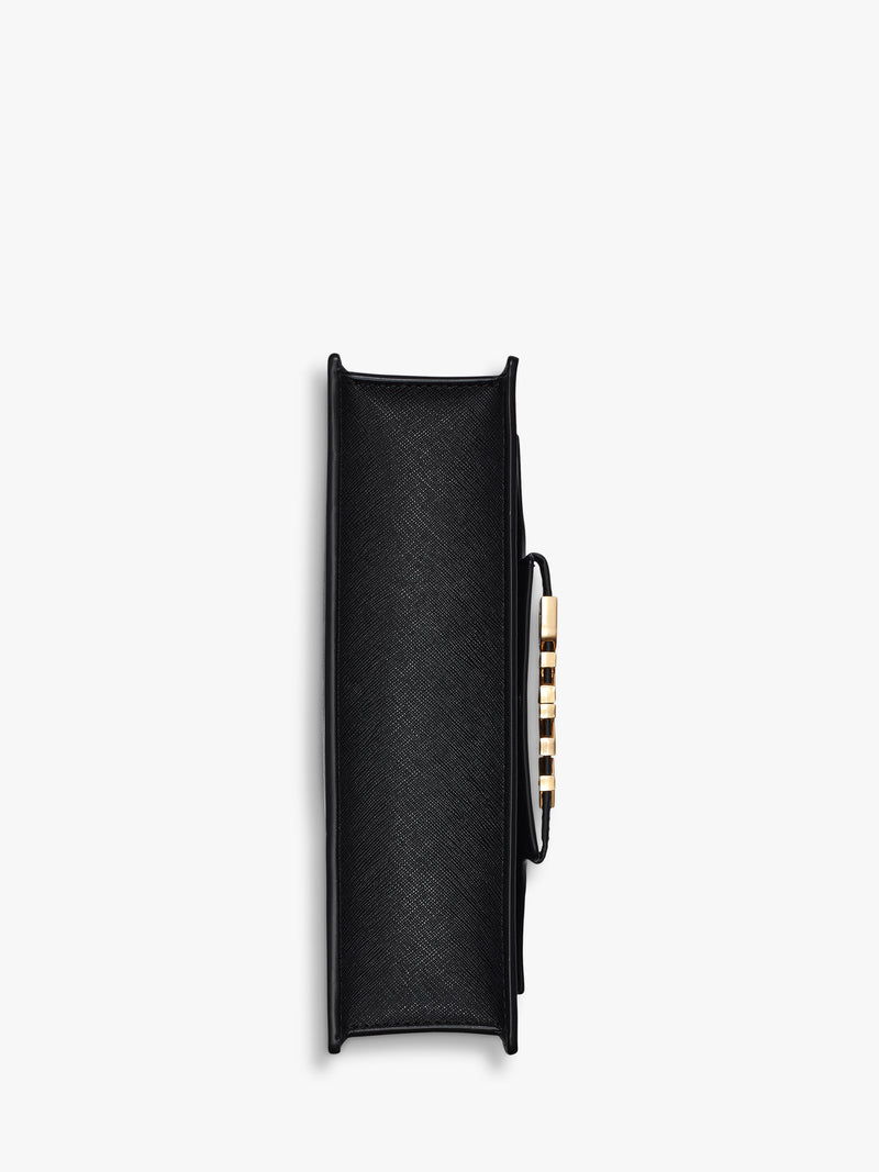 DKNY Avril leather satchel black gold - British product