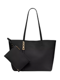 DKNY Avril leather tote bag black gold - British product
