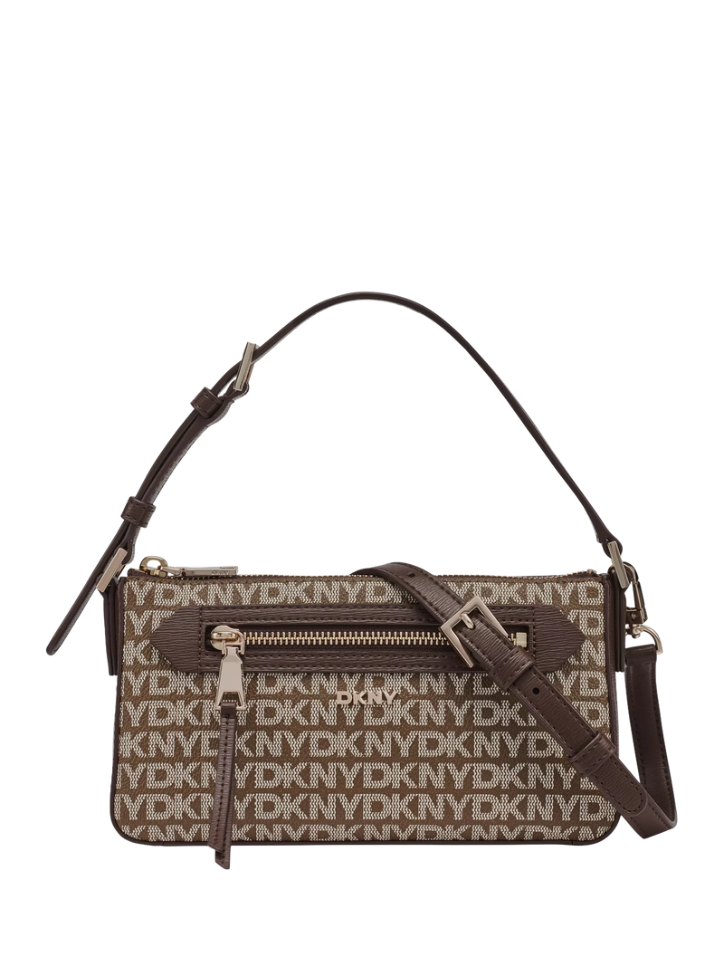 DKNY Bryant Park crossbody bag in Chino/Choc - British product