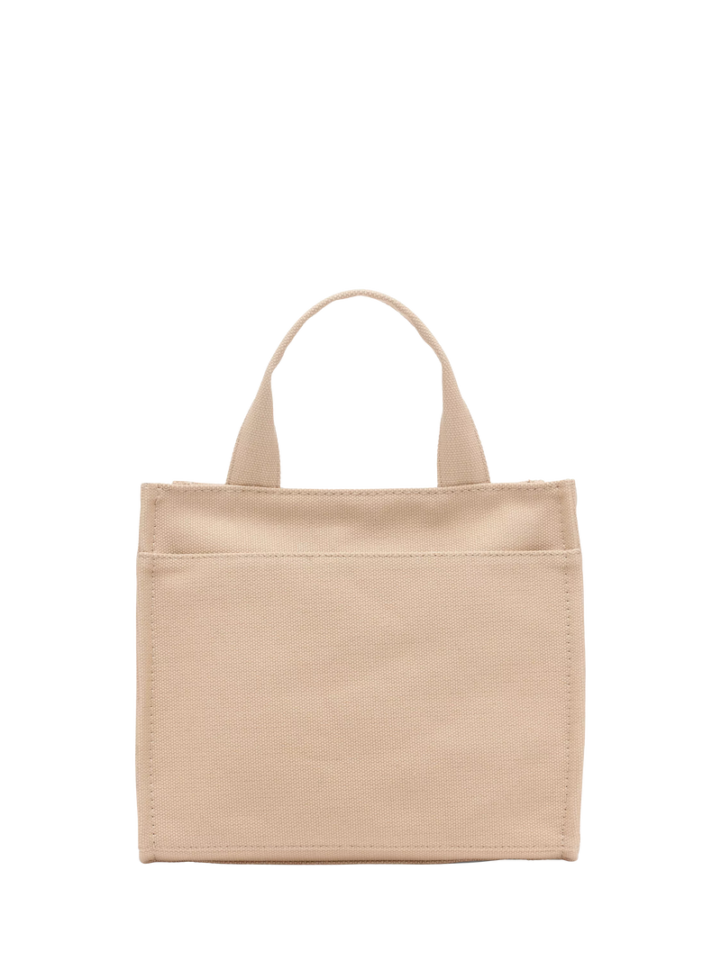 DKNY Hadlee canvas tote bag in khaki and black, UK version