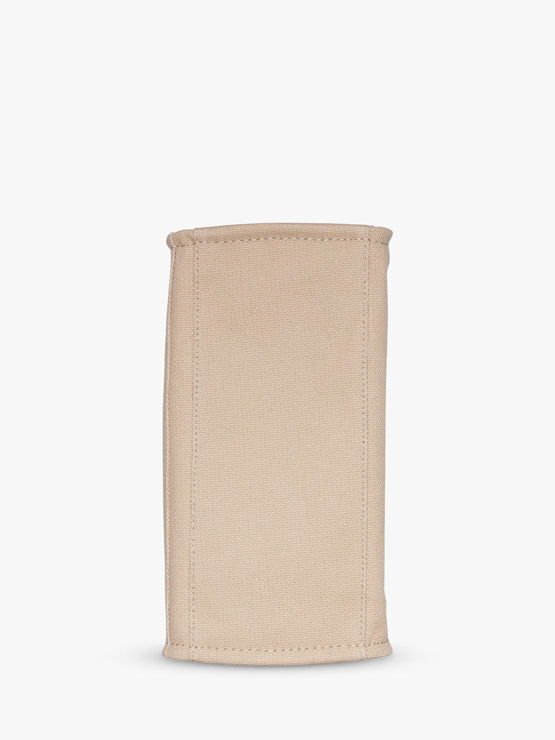 DKNY Hadlee canvas tote bag in khaki and black, UK version
