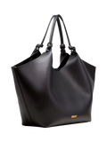 DKNY Paula large shopper tote bag in black and gold (British brand)