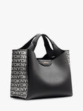 DKNY Willa Mini Satchel Tote Black Silver - British product
