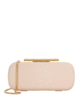 John Lewis Dune London Body Structured Chain Strap Clutch Bag Blush- Buy online at McGrocer