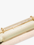 Dune London blush chain strap clutch bag, imported from the UK