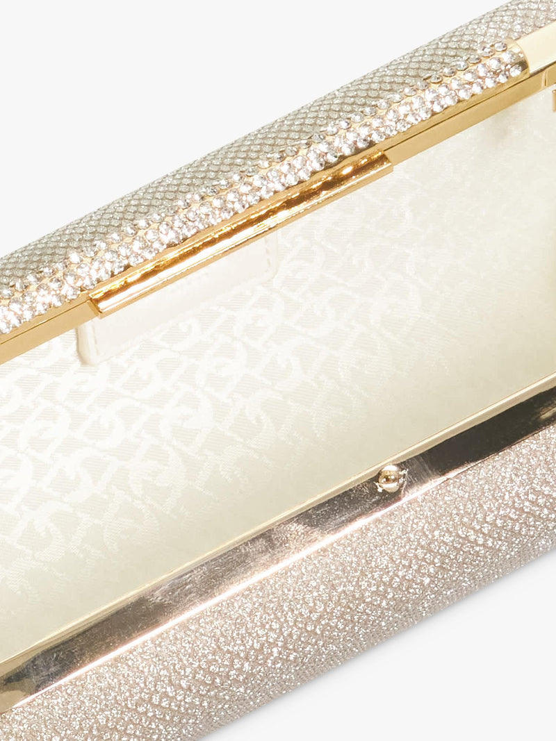 Dune London gold chain strap clutch bag - British product