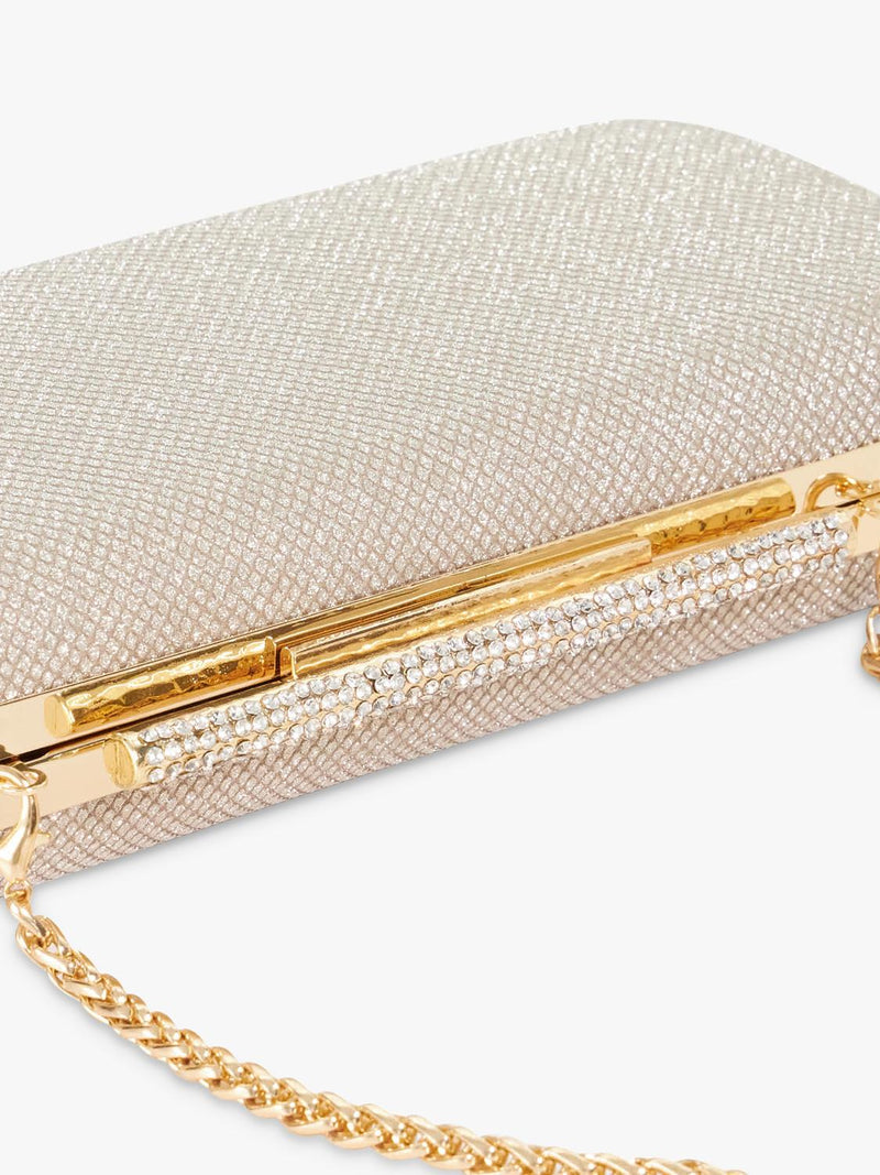 Dune London gold chain strap clutch bag - British product