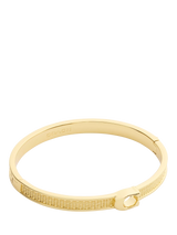 John Lewis Coach Textured Bangle Bracelet, Gold- Buy online at McGrocer