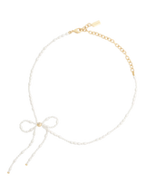 John Lewis Coach Bow Charm Pearl Choker Necklace- Buy online at McGrocer