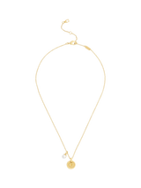 John Lewis Coach Sculpted Disc Pendant Necklace Gold- Buy online at McGrocer