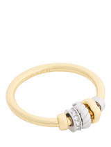 John Lewis Coach Rondelle Charm Ring Two Tone Size O- Buy online at McGrocer