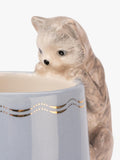 Yvonne Ellen cat ceramic jug blue 340ml - British product