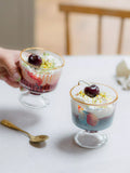 Yvonne Ellen glass dessert bowls lobster shell design set of 2 - British product