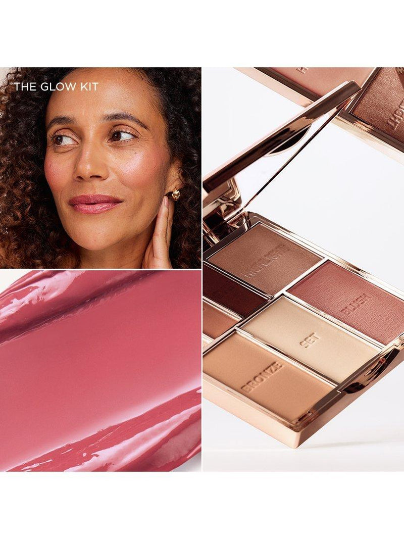 Sculpted By Aimee Glow Kit makeup gift set with palette and lipstick (British brand)