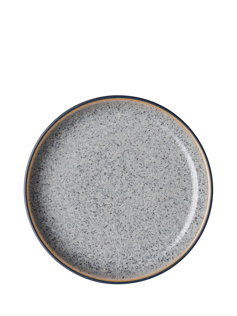 Denby Studio Grey stoneware coupe plate 17cm (British brand)