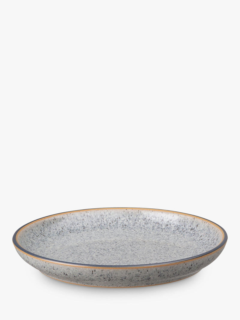 Denby Studio Grey stoneware coupe plate 17cm (British brand)