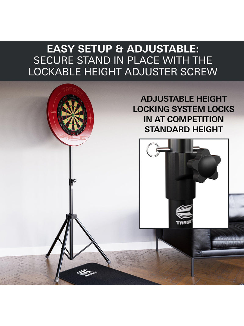 Target Darts portable dartboard stand black, imported from the UK