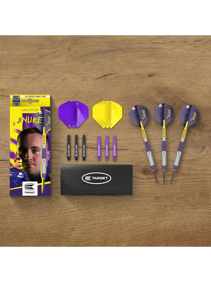 Target Darts Luke Littler steel tip darts set 22g (British brand)
