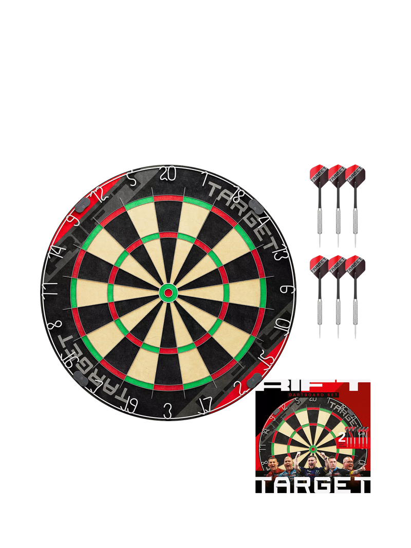 Target Darts Rift dartboard set black (British brand)