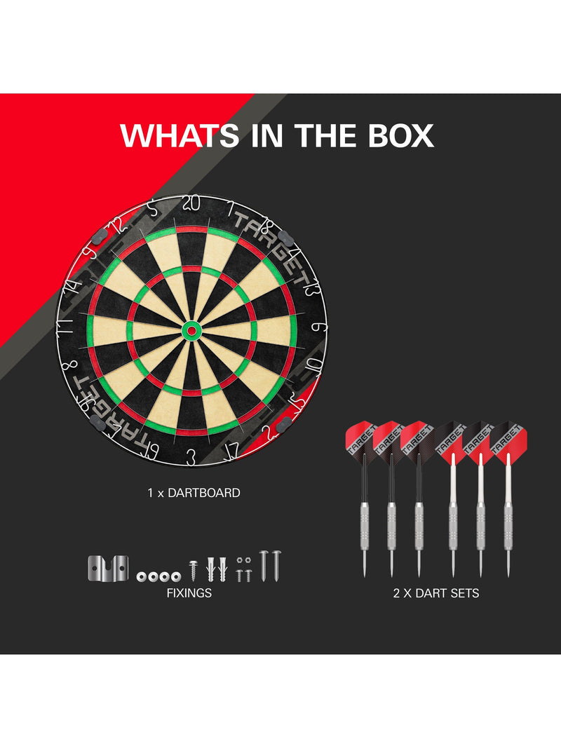 Target Darts Rift dartboard set black (British brand)