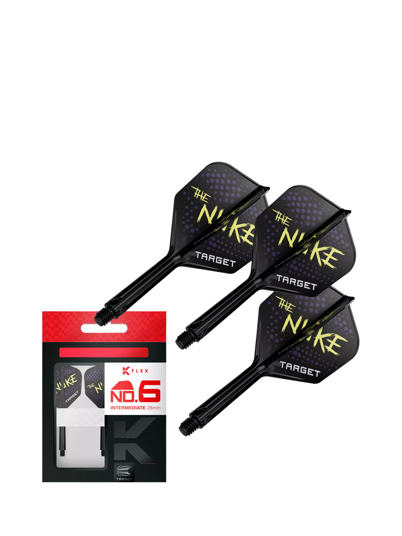 Target Darts K-Flex Luke Littler flights & shaft black, imported from the UK