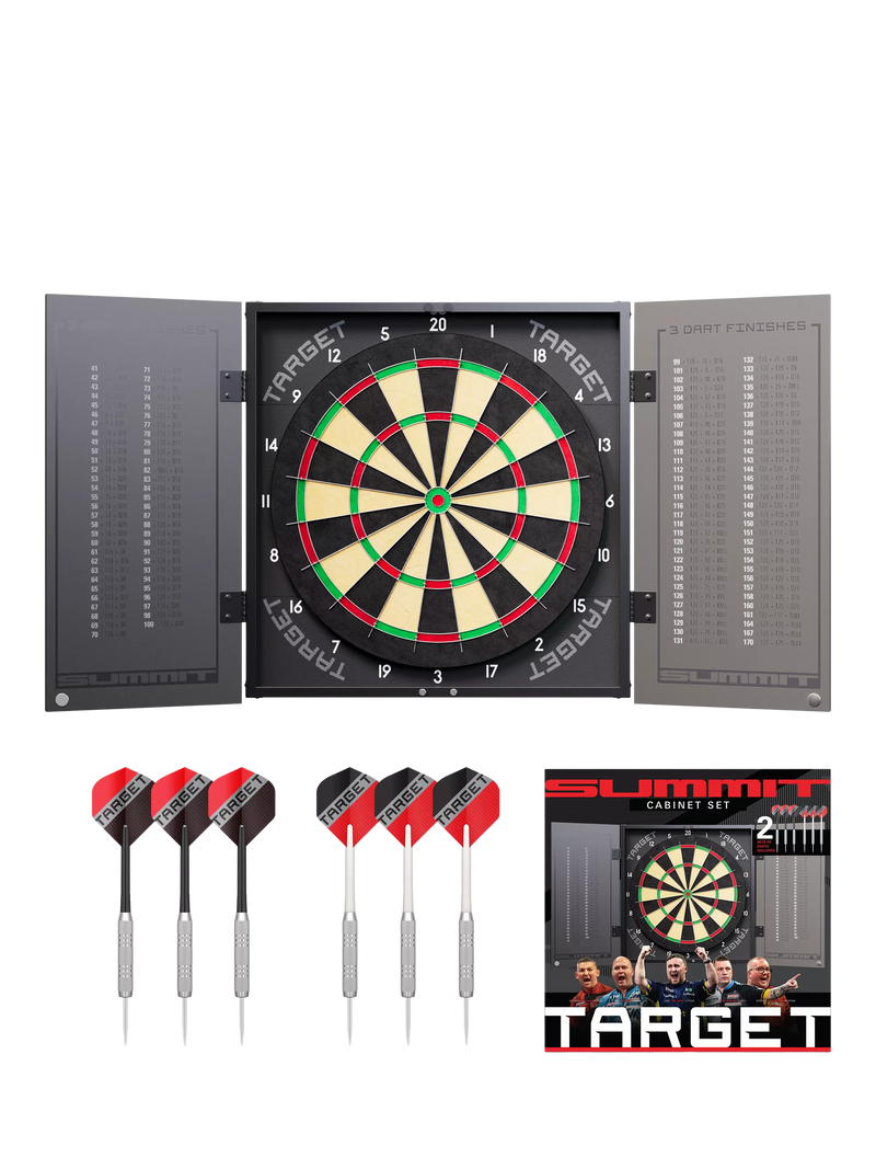 Target Darts dartboard cabinet set black, UK version