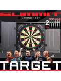 Target Darts dartboard cabinet set black, UK version