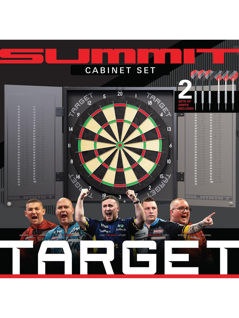 Target Darts dartboard cabinet set black, UK version