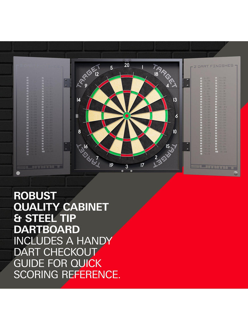 Target Darts dartboard cabinet set black, UK version