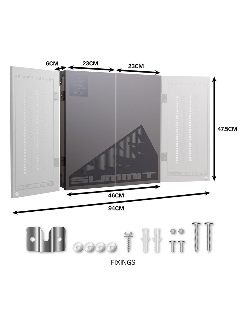 Target Darts dartboard cabinet set black, UK version