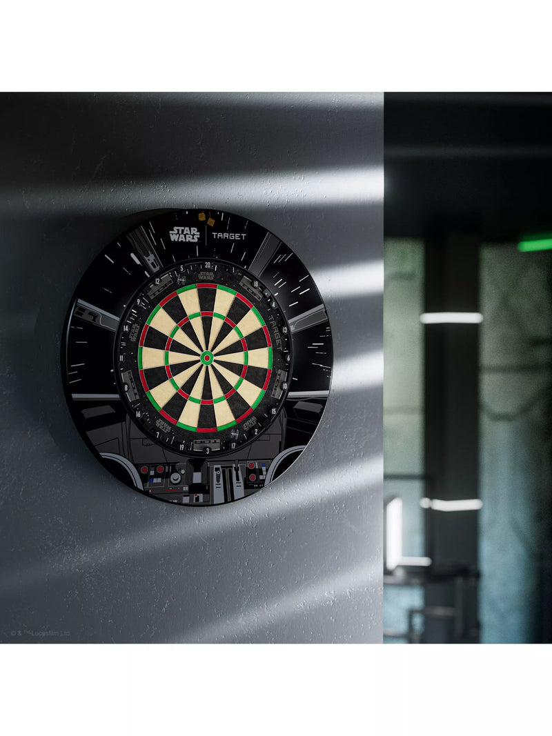 Target Darts Star Wars dartboard bundle with Millennium Falcon surround, UK version