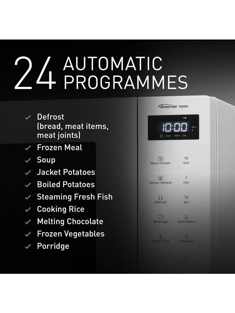 Panasonic white freestanding microwave 32L (British brand)