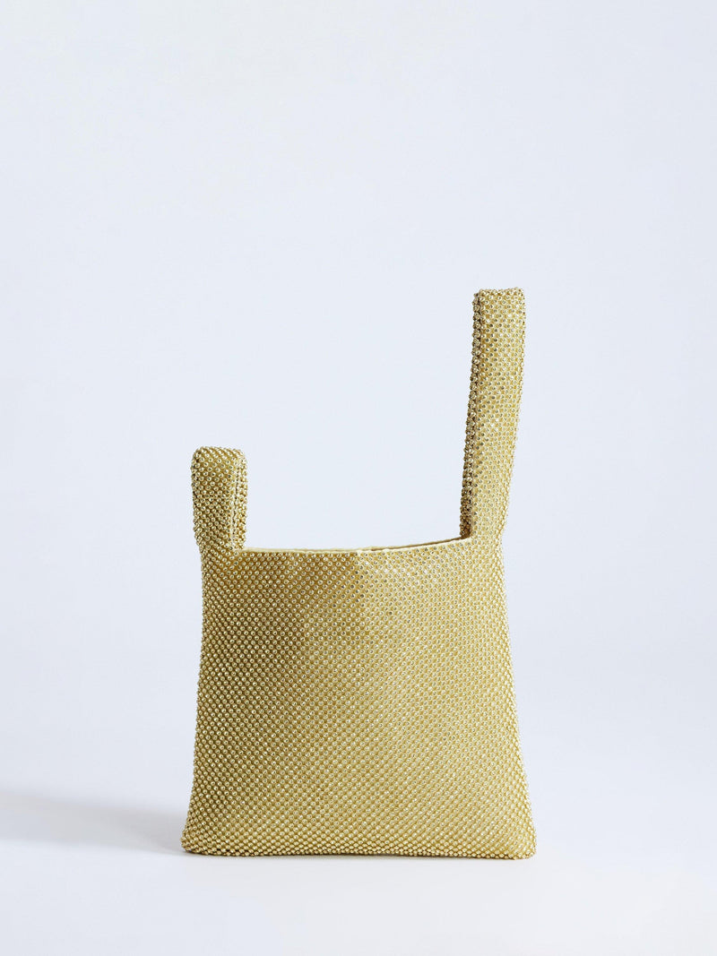 Topshop Gwyn embellished gold grab bag (British brand)