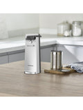 Kenwood electric can opener silver countertop appliance, imported from the UK