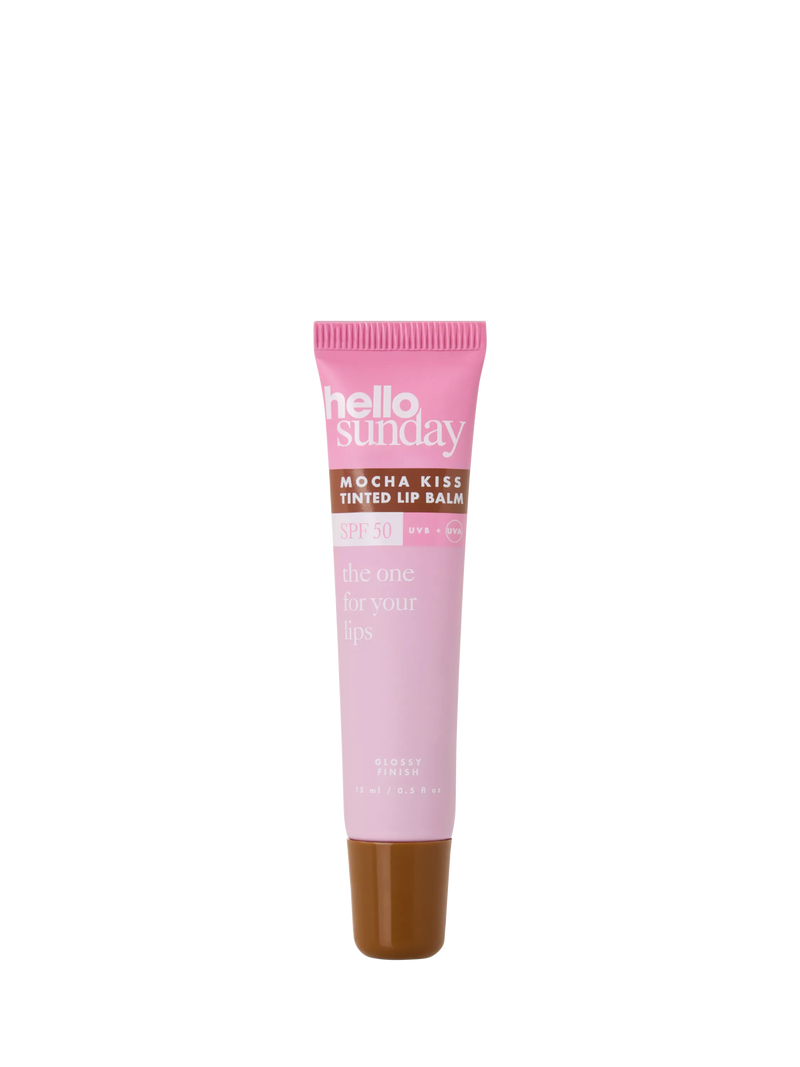 Hello Sunday tinted lip balm Mocha Kiss 15ml, imported from the UK