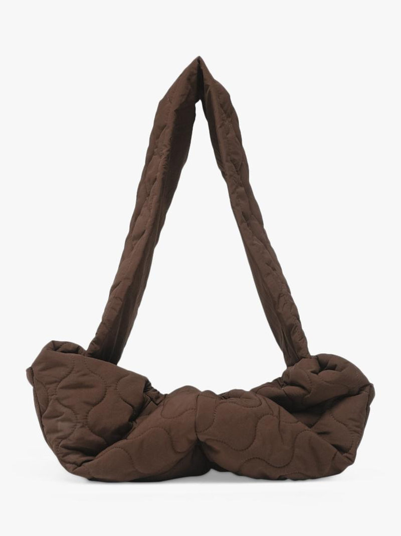 By Teddy quilted pet sling chocolate brown, imported from the UK