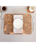 LIGA natural cork placemats set of 4 rectangular (British brand)