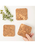 LIGA cork coasters set of 4, natural (British brand)
