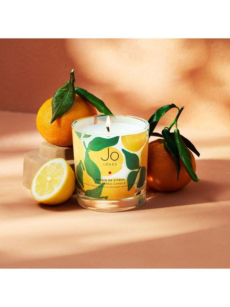 Jo Loves layered candle Jardin De Citrus 250g, imported from the UK
