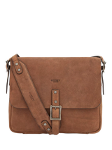 John Lewis Osprey London Clayton Leather Messenger Bag, Chocolate- Buy online at McGrocer