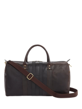 John Lewis Osprey London Jenson Twin Handle Holdall Bag, Chocolate & Black- Buy online at McGrocer