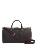 OSPREY LONDON Jenson holdall Chocolate & Black - British product
