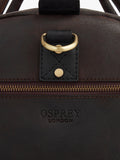 OSPREY LONDON Jenson holdall Chocolate & Black - British product
