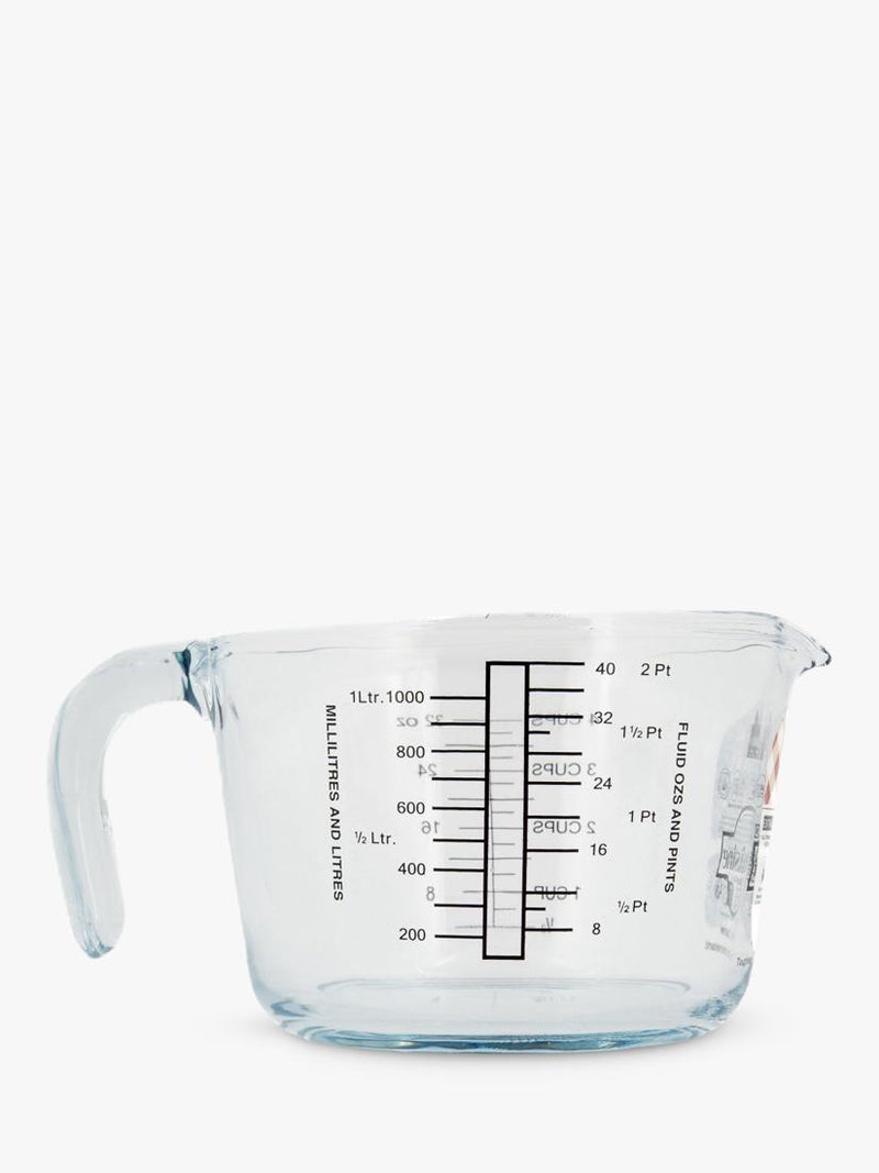 Ôcuisine glass measuring jug clear 1L - British product
