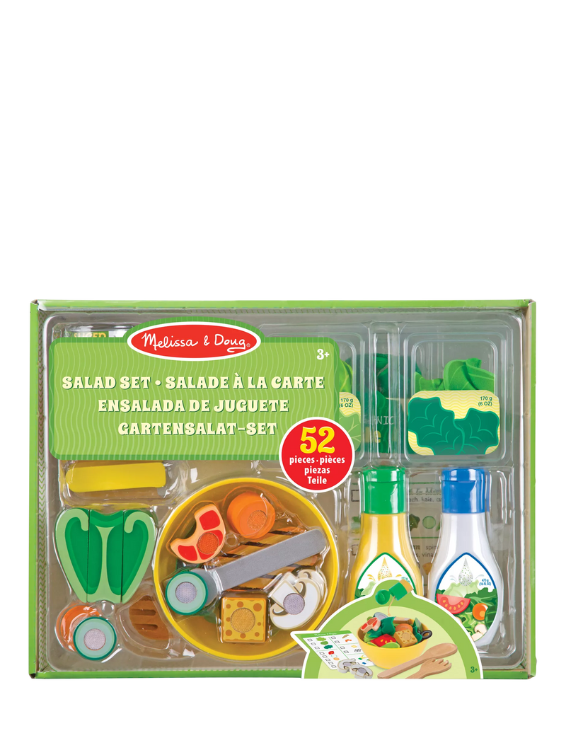 Melissa & Doug salad play set with spinner, imported from the UK
