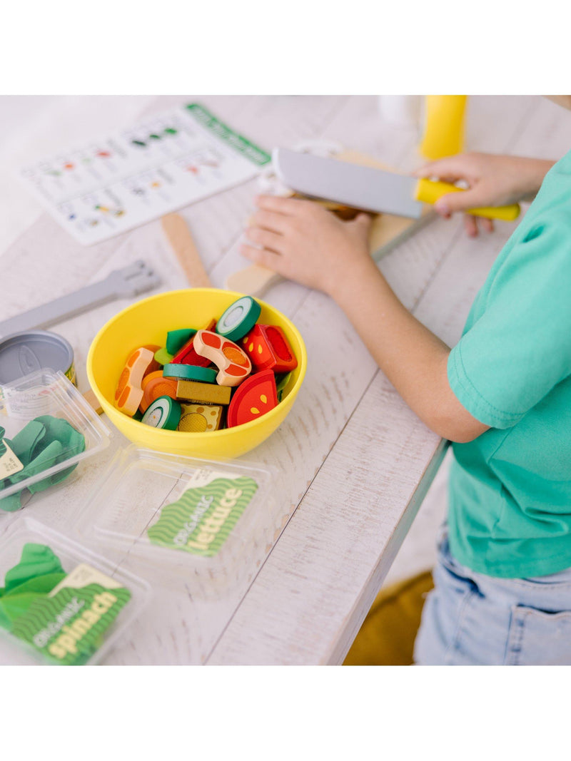 Melissa & Doug salad play set with spinner, imported from the UK