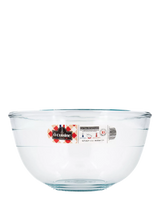 John Lewis Ôcuisine Glass Mixing Bowl, 2.3L, Clear- Buy online at McGrocer