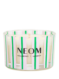 NEOM Wellbeing London Squeeze The Day travel candle 75g, UK version