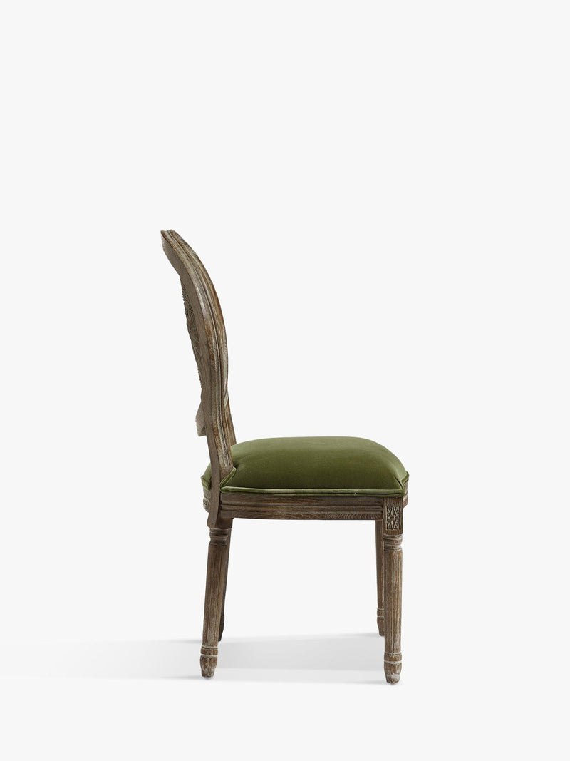 OKA dining chair velvet upholstered, UK version