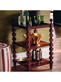 OKA Huxley side table brushed red large, UK version